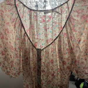 Robert Rodriguez Multicolor Floral Blouse